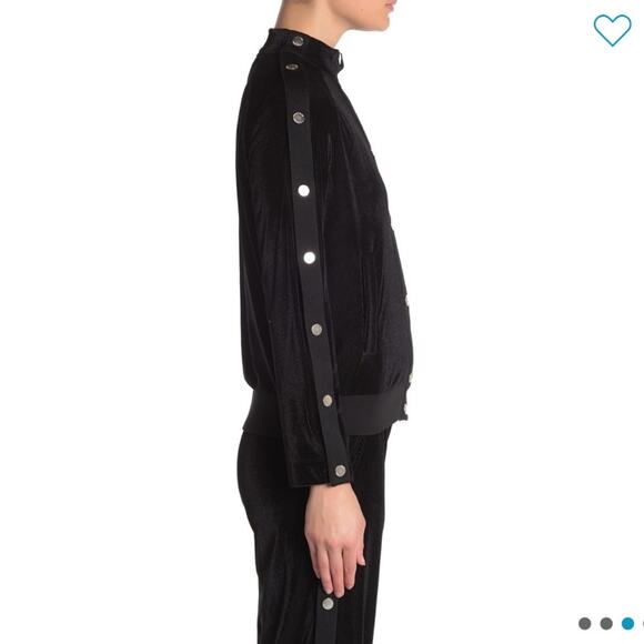 LOVE MOSCHINO Corduroy Bomber Jacket Black 44 - Picture 7 of 10